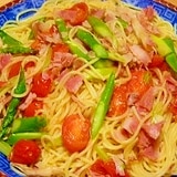 アヒージョのオイルで☆美味しいパスタ